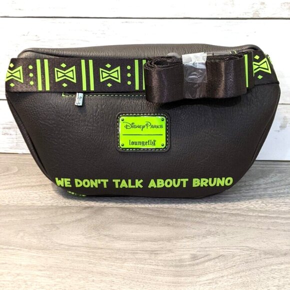 Disney Loungefly Encanto We Don't Talk About Bruno Glow In The Dark Belt Bag - Picture 2 of 3